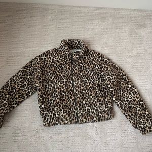 Zip up leopard American Eagle jacket